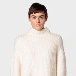 “SOLD” Kiefermann Denmark Alpaca+Merino Chunky Oversized Turtleneck Knit Sweater